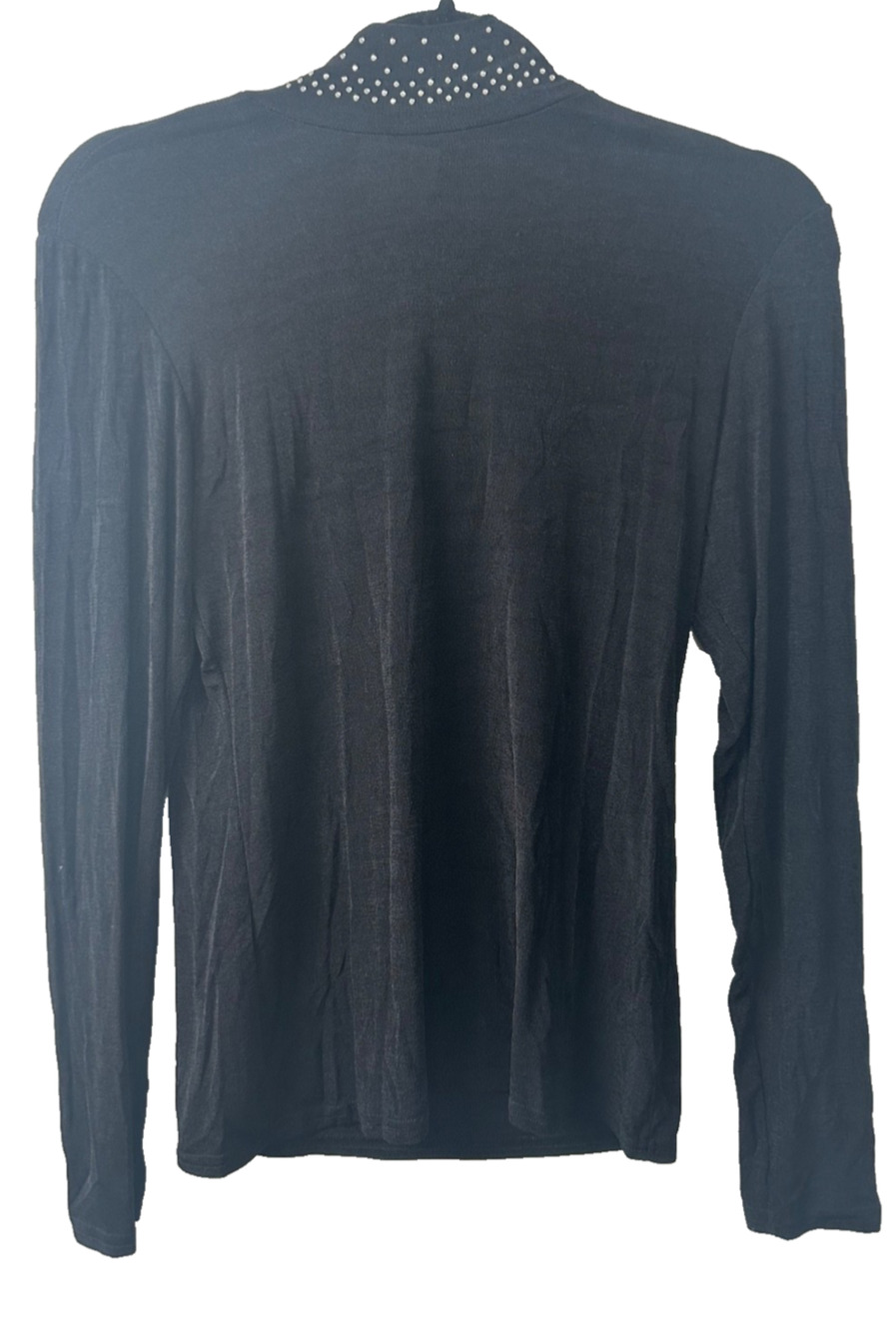 Hobby Horse M pull over long sleeve show top Black Sparkle Made in the USA A1